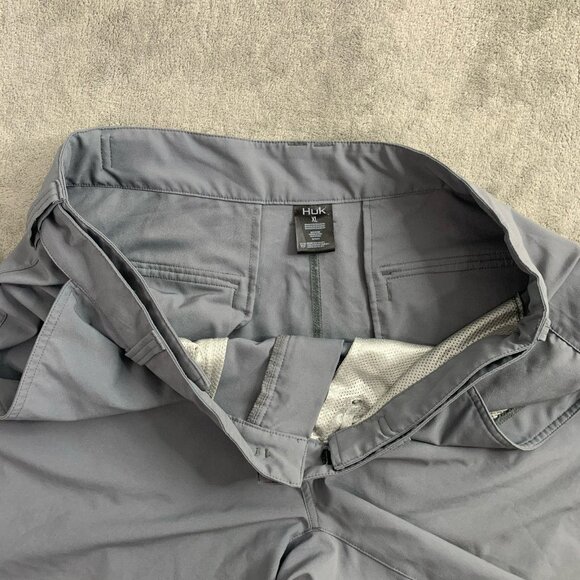 HUK Pursuit Shorts Mens XL Gray Stretch Performance Fishing Outdoor Gorpcore 8” - Picture 5 of 9